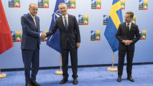 Le président Recep-Tayyip Erdogan et le secrétaire général de l’Otan Jens Stoltenberg
